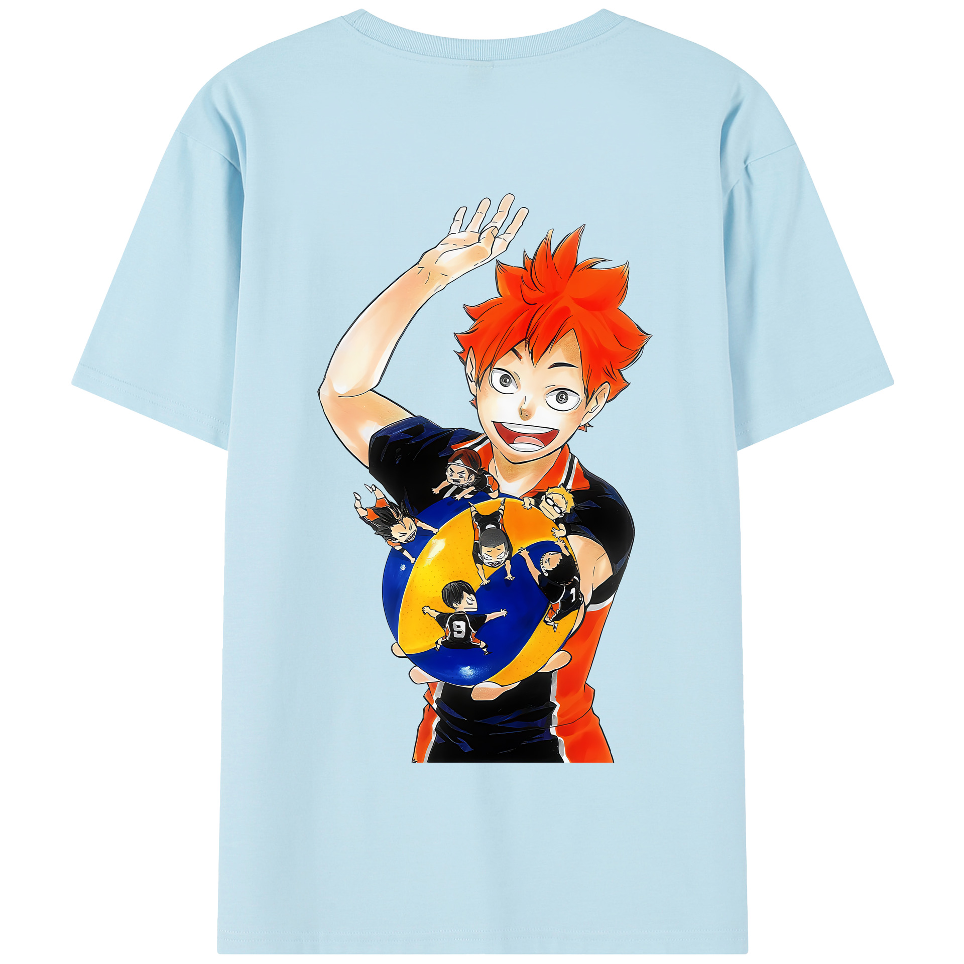 （画像用） ハイキュー!! Haikyu!! 綿100％半袖Tシャツ（背面プリント）